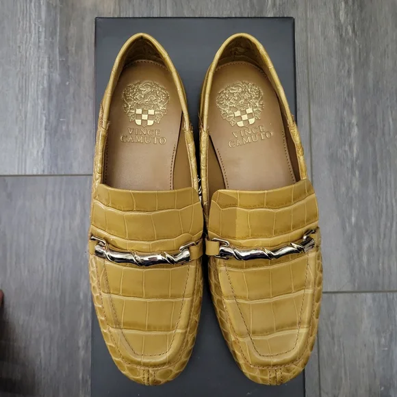 NEW Franco Sarto Croc Embossed Loafers - Picture 8 of 8
